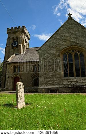 An Exterior View Of The Architecture Of A Church Building In The Borders Village Of Minto.