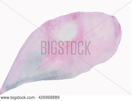 A Blob A Watercolor Spot Of Pink Gray White Color Involuntarily Spread The Background Over The Entir