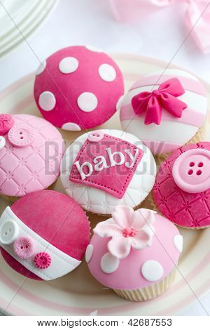 Baby-Dusche-Muffins