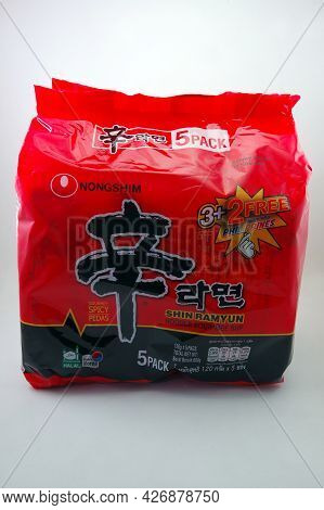Manila, Ph - July 14 - Nongshim Shin Ramyun Noodles On July 14, 2021 In Manila, Philippines.