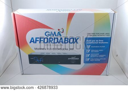 Manila, Ph - July 14 - Gma Affordabox Digital Tv Receiver On July 14, 2021 In Manila, Philippines.