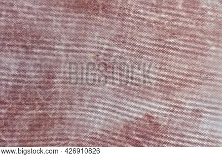 Texture Of Non-stick Baking Mat In The Oven, Brown Background Of Fireproof Heat-resistant Fabric