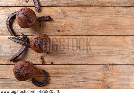 Chocolate Carob Cupcakes Cooking With Carob Powder And Carob Pods