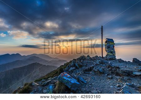 สูงสุด Negoiu ภูเขา Fagaras โรมาเนีย
