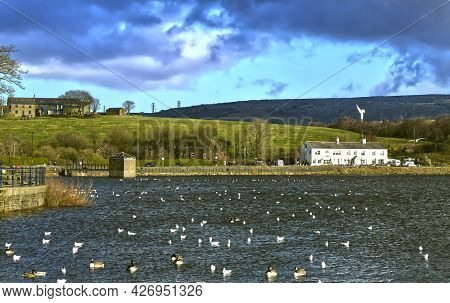 Hollingworth Lake, Littleborough, Rochdale, Greater Manchester; England; Uk, Europe  - April 21, 201