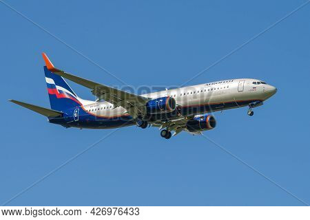 Saint Petersburg, Russia - May 29, 2021: Boeing 737-8lj 