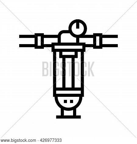 Water Filter Tool Line Icon Vector. Water Filter Tool Sign. Isolated Contour Symbol Black Illustrati