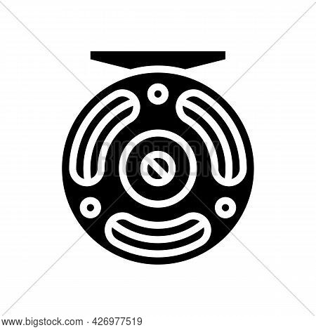 Fly Fishing Glyph Icon Vector. Fly Fishing Sign. Isolated Contour Symbol Black Illustration