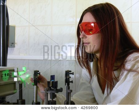 Donna scienziato
