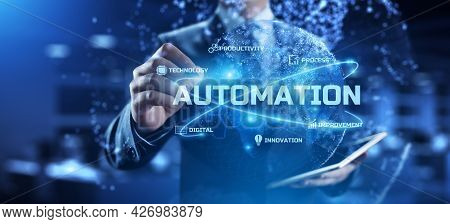 Automation - Business Workflow Optimisation. Rpa - Robotic Process Automation. Smart Technology Conc