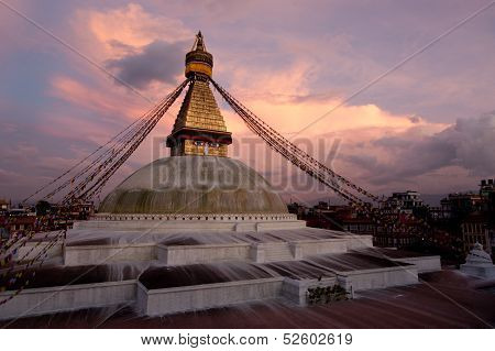 Boudhanath Stupa. Kathmandu, Napal
