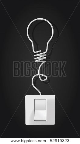 Bulb made with cable