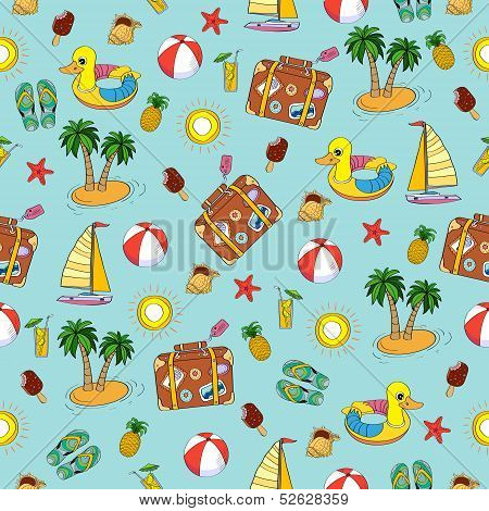 Seamless Vacation Background.