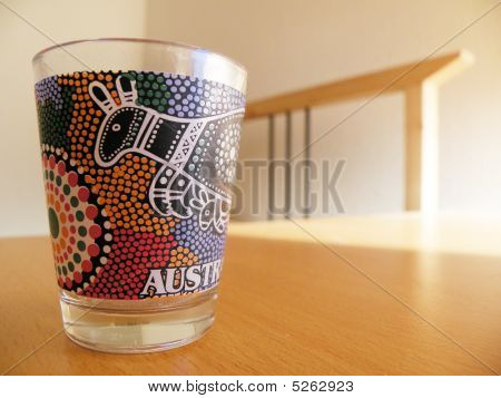 Shotglass na stůl (shotglass zaměření)