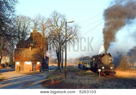 Old Retro Steam Train