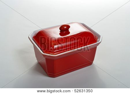 Small Red Porcelain Bowl Set