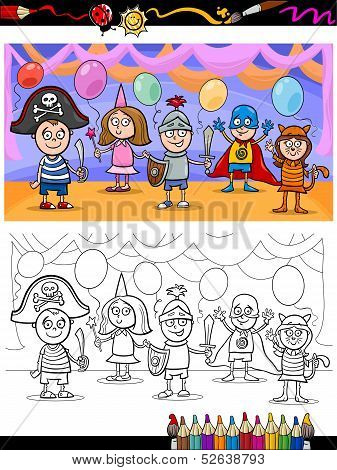 Kids Ball For Coloring Book