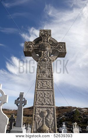 Old Gaelic Graveyard In Kincasslagh