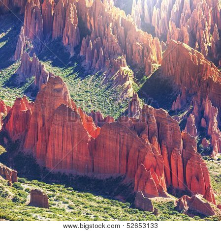 landscape near Tupiza, Bolivia