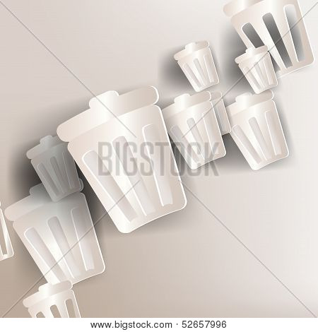 paper background with recycle sign