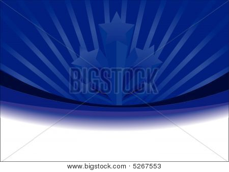 Blue Royal Advertisement With Stars