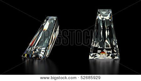 Tapered Baguette Cut Diamond