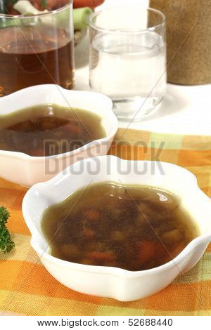 Hot Beef Consomme
