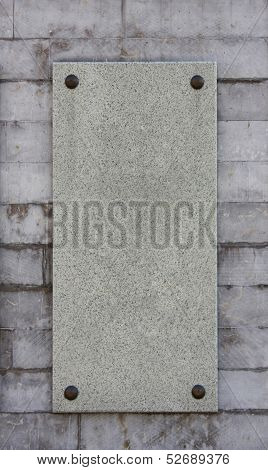 Marble Memorial Board