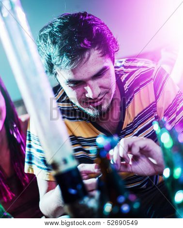 teens at party doing drugs