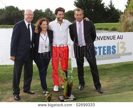 Edouard Espana at the golf Masters 13, 2013