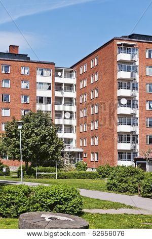 Residential District on a sunny day