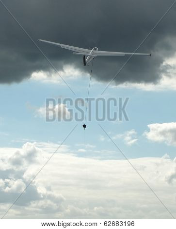 Glider taking off