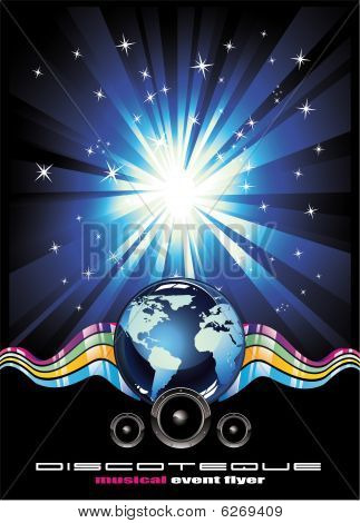 globale Ereignis Hintergrund mit hohem Kontrast Farben