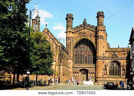 Chester Cathedral West Front.
