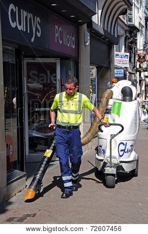 Street cleaner, Chester.