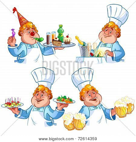 cheerful redhead cook
