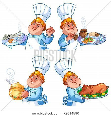 cheerful redhead cook