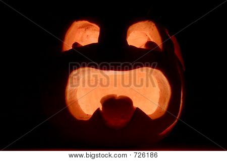 Jack o ' Lantern Gesicht silhouette