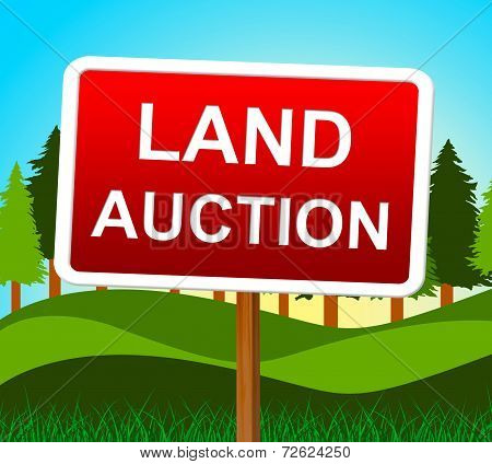 Land Auction Shows Winning Bid And Acres