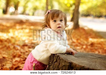 Beautiful girl having fun on holiday spring day
