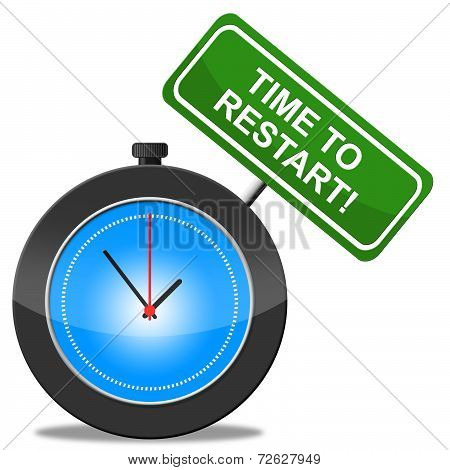Time To Restart Shows Begin Over And Again