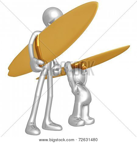 Original and Copycat Wannabe Poser Surfer
