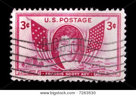 Vintage ci francobollo commemorativo-francis Scott Key