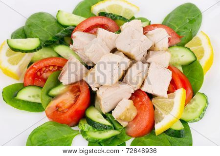 Close up of healthy salad.