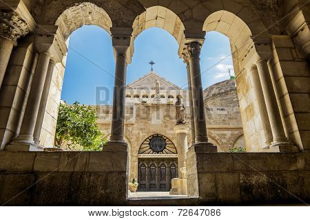 View Of The Church Of The Nativity Bethlehem