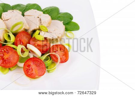 Close up of healthy salad.