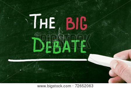 The Big Debate Concept