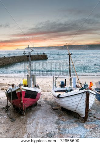 Fishing Boats At Sennen Cove