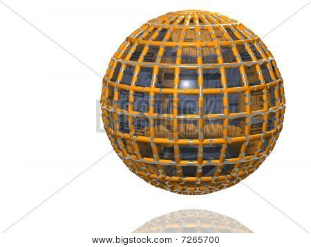 Pallo - eristetty - 3D