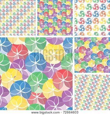 Seamless Vivid Swirl Patterns